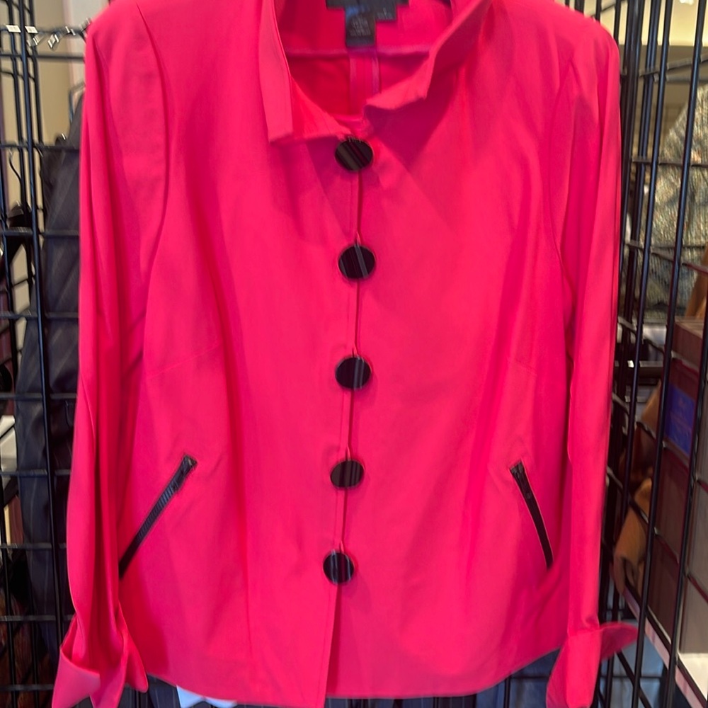 Nina Mclemore nylon swing jacket nwt size xs/p